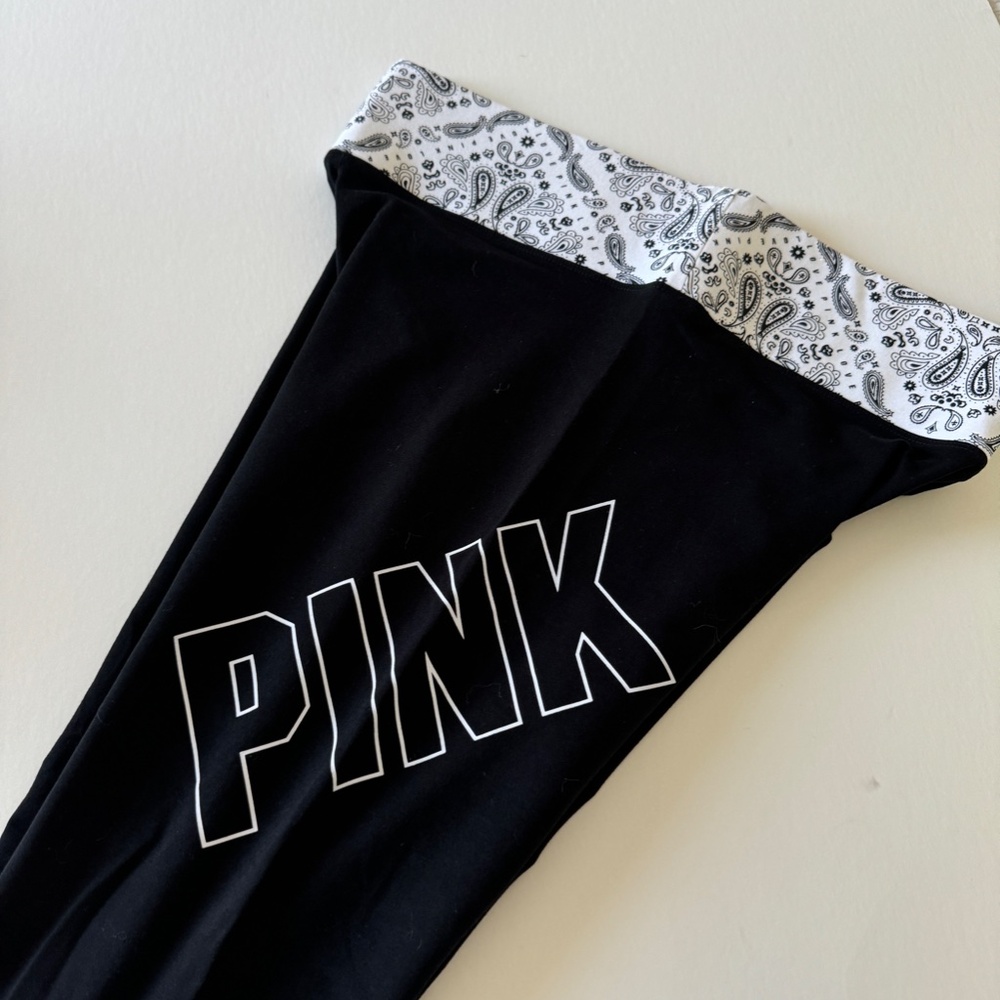 Victoria Secret PINK Yoga Pants Wide Waistband Size Large